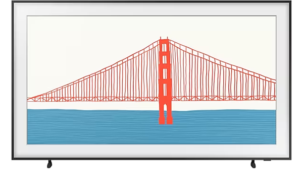 Samsung + 2021 QE65LS03A The Frame QLED Art Mode TV