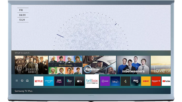 Samsung + 2021 The Serif QLED HDR 4K 50-inch Ultra HD